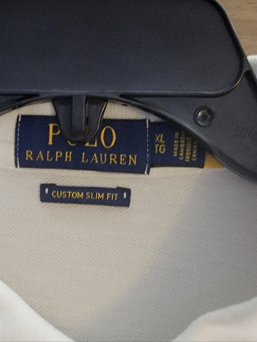 🆕️🏇RALPH LAUREN MESH POLO BIG PONY LOGO Classic Slim Fit, XL - Wht/Blue - Picture 6 of 7